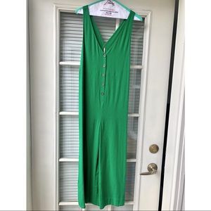 Green Lined Jumpsuit - Free People